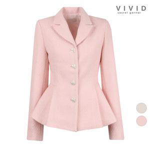 [비비드시크릿가너]VIVID 여성 러브 봄가을 트위드 정장 자켓