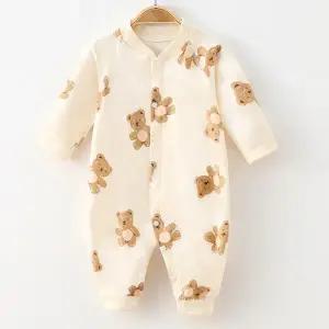 [보리보리/조이멀티]슬리피 베어패턴 유아 긴팔 우주복(59-90) 205101