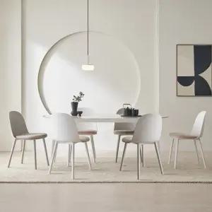 피츠 제롬 세라믹 타원 1800 6인 식탁 세트 POF112