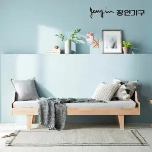 장인가구 스칸디 원목 1인용침대 미니싱글침대_밸런스형_매트포함