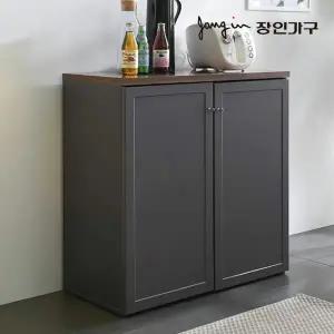 장인가구 쉐프 그레이 800 주방수납장