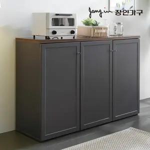 장인가구 쉐프 그레이 1200 주방수납장