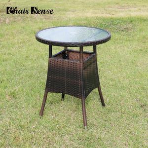 체어센스 나폴리 테이블 600 원형 야외용 라탄 정원 마당 옥상 테라스 베란다 카페 펜션 파라솔