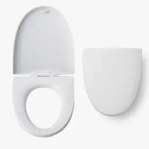 이누스 양변기 시트 ISE701 상부체결형 D형 변기뚜껑 간편설치