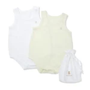 [롯데백화점]오가닉맘 화이트옐로우민소바디수트가방세트(MIMLQS15)