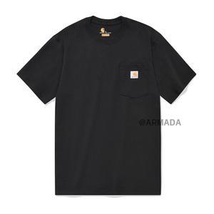 칼하트 K87 워크웨어 포켓 반팔티셔츠 블랙