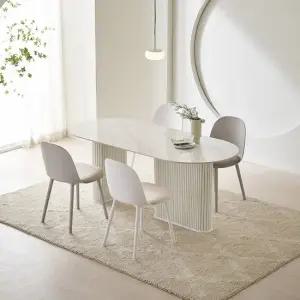 이즈 블레이 1800 세라믹 타원형 템바 4인 식탁 세트 IFO278