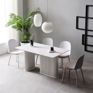 이즈 테이트 1400 세라믹 사각 템바 4인 식탁 세트 IFO289