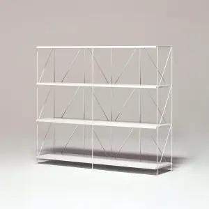 E0자재 ST1865 스틸프레임 수납 선반장 4단 1200-DVX