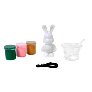 푸어링아트 토끼 키링 만들기 세트 - 플라워 세트 / 플루이드 아트 곰돌이 곰 버니 인형 피규어 브릭 베어 아크릴 물감 DIY 꾸미기 만들기 선물