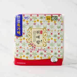 LG 쏘피 BF 귀애랑 울트라슬림 생리대 날개 중형 40p