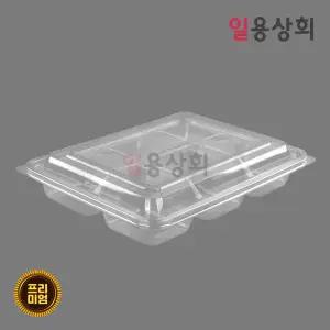 프리미엄 반찬용기세트 DS-106 6칸 200개 투명