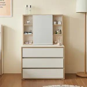 디에모 수납거울 3단 서랍장 800 화장대 세트 착불