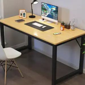 튼튼한 철제 원목 심플 컴퓨터 책상