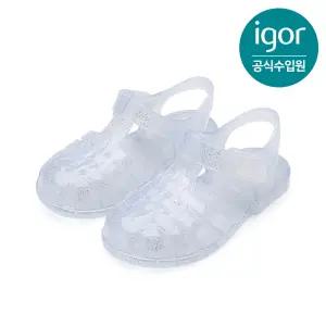 클라시카 크리스탈 글리터 클리어 여아젤리슈즈 키즈샌들 by 트래드후스