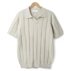 [하프클럽/엠엔씨]골지 오픈카라 반팔니트 (MDBT724RO)