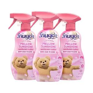 스너글 섬유탈취제 멜로우 선샤인 퀵 드라이 470ml 3개팩