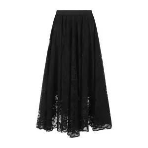 [탱커스]페미닌 밴딩 플레어 레이스 스커트 (TV1SK007L0)