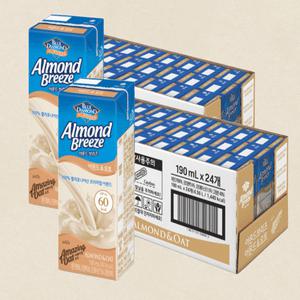 아몬드브리즈 오트 아몬드 190ml x 48개 핀란드산 귀리 비건 간식