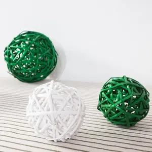 [플라워트리]라탄볼 등나무 우드 공예 볼드 10cm 2컬러 인테리어 장식 촬영 소품 만들기 재료 diy 꾸미기