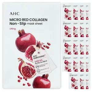 AHC 마이크로 레드 콜라겐 착붙 마스크 시트 마스크팩 20개