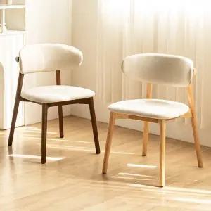 [체어팩토리]로엔 식탁의자 원목 패브릭 인테리어의자