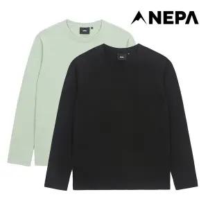 [정가 59000원] 네파 남성 베이직 긴팔 라운드 티셔츠 7K55363