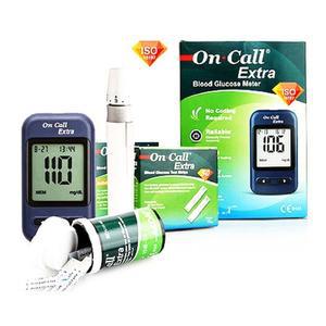 혈당측정기 당뇨체크기 - 온콜 엑스트라 검사세트 ( 기계 + 검사종이 50매 + 채혈침 100개 On Call Extra )