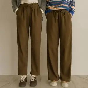 더따뜻 도톰기모 스판팬츠(배기/와이드)