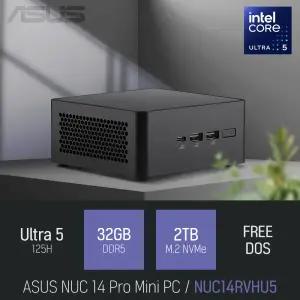 ⓒ ASUS NUC 14 Pro Mini PC NUC14RVH-U5 TALL 울트라5 125H 32GB 2TB / 인강 사무 비즈니스용 미니PC