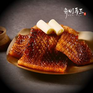 유비 국내산 두툼한 벌집 양념 돼지 껍데기 술안주 간식, 1kg, 1개