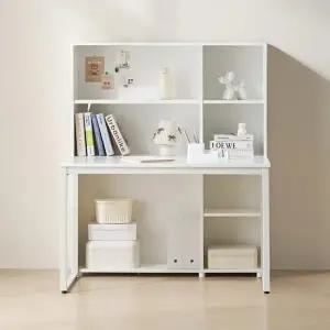 HM2040 스퀘어 전면 책장 책상 세트 1200