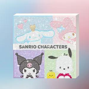 산리오 프렌들리 캔버스형 보석 십자수 큐빅 비즈/캐릭터/구슬/도구/어린이/자수/사각/세트/만들기/액자