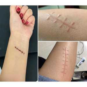 특수분장 흉터스티커 영화 수술자국 상처 효과 타투