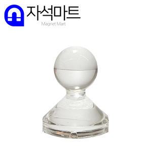 강력 네오디움 장구자석 21mm 투명 큐티체스자석 칠판용자석