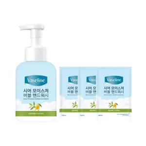 바세린 시어 모이스처 버블 버베나 핸드워시, 500ml, 1개 + 450ml, 3개