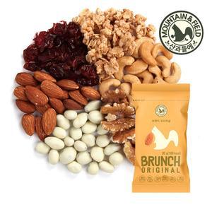 [산과들에] 브런치 오리지널 60봉 / 하루견과 견과류 그래놀라 요거트건포도 간식