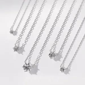 [골드팡] 14k 코델리 6프롱 랩다이아몬드 목걸이