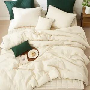 퓨어코튼 워싱광목면 차렵베개세트Q