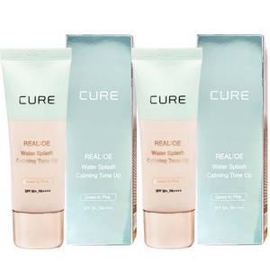 라센스로에 큐어 리알로에 워터 스플래쉬 카밍 톤업 선크림 40g x2개 김정문알로에