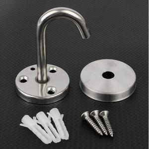 타공 스텐 천정 천장 고정 J자형 주방 싱크대 후크 고리 모빌 화분 걸이