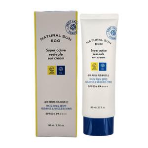 더페이스샵 내추럴 선 에코 슈퍼 액티브 리프세이프 선 80ml