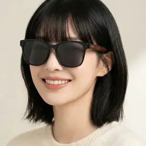 선글라스 GG0417SK 001 명품 아시안핏 사각 뿔테 오버사이즈 패션