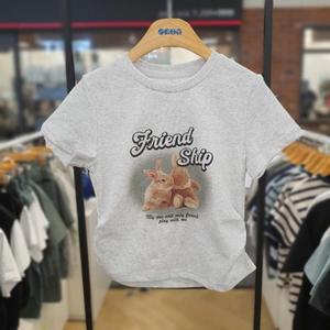 에스핏주니어 HC08 레빗 크롭 라운드 RT 에스핏주니어 여아/반팔 티셔츠  SJZ304 FKRT