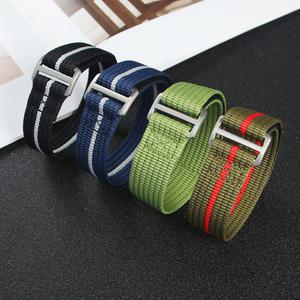시계 밴드 스포츠 편안한 세척 가능 팔찌 용 용 튜더 용 나일론 나토 루프 스트랩 20mm 22mm