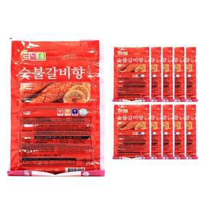 도나우캠핑 숯불갈비향소시지 1kg /냉동 한박스 (1kg x 10ea)