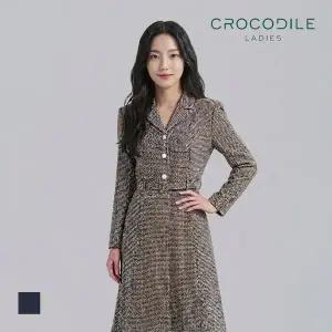 [크로커다일레이디] 정장 벨티드 플레어 원피스_CLCSOP101