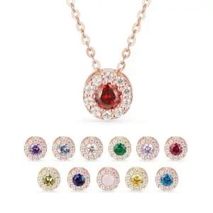 14k 스텔라 이니셜 탄생석 목걸이12type