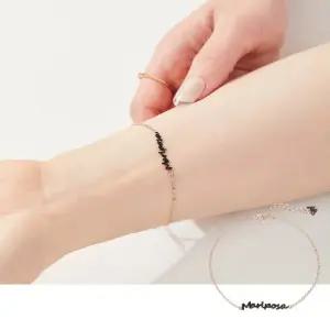 18k 마리포사 레터링 타투 팔찌