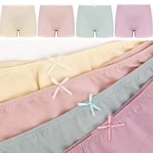 찰랑 인견 여아드로즈팬티 아동사각속옷 4종세트 엠알키즈